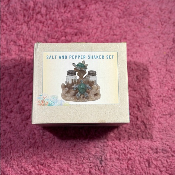 Cracker Barrel Turtle Sea Life Salt & Pepper Shaker Set nib new kitchen dining - Picture 1 of 3